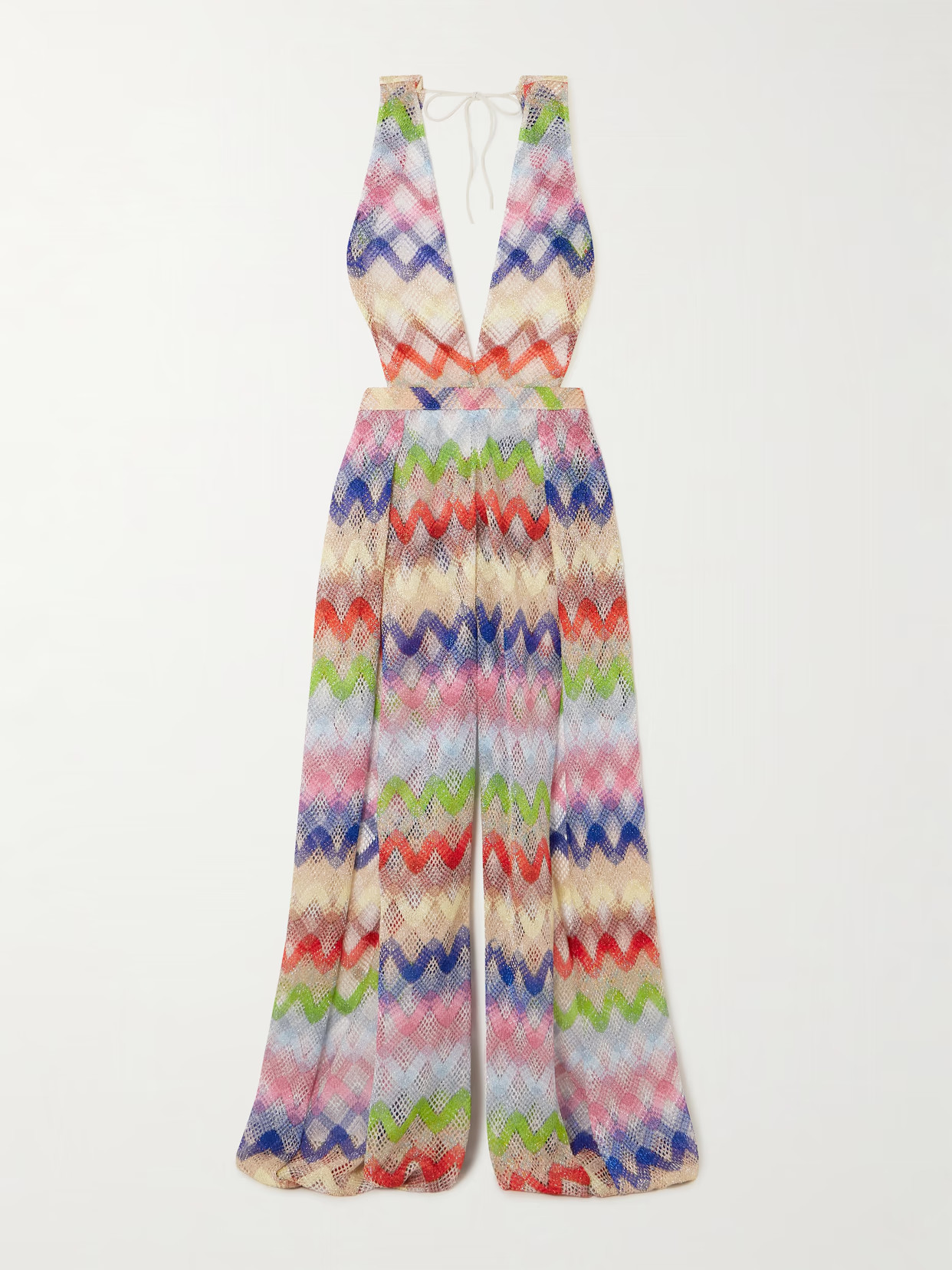 Missoni - Metallic Crochet-knit Jumpsuit - Multi | NET-A-PORTER (US)
