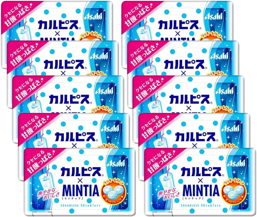Mintia Calpico 0.2oz 10pcs Japanese Tablet Candy Group Foods Ninjapo | Amazon (US)