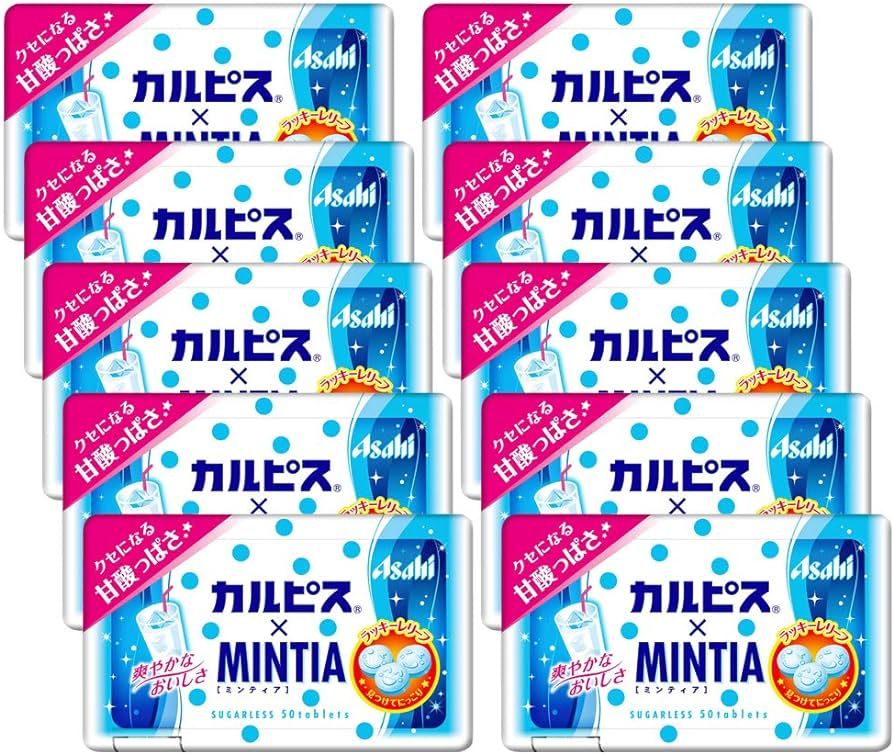 Mintia Calpico 0.2oz 10pcs Japanese Tablet Candy Group Foods Ninjapo | Amazon (US)
