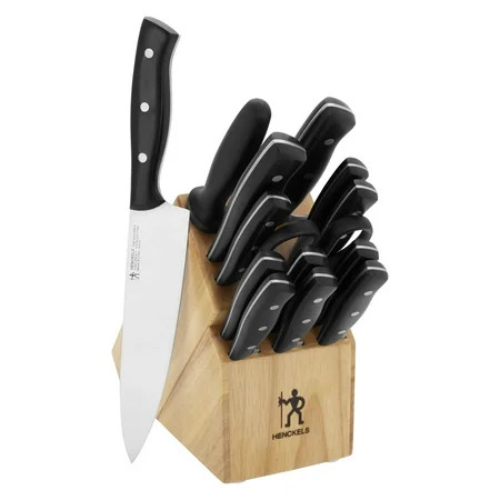 Henckels Everpoint 15 PC Triple Rivet Stainless Steel Knife Block Set | Walmart (US)