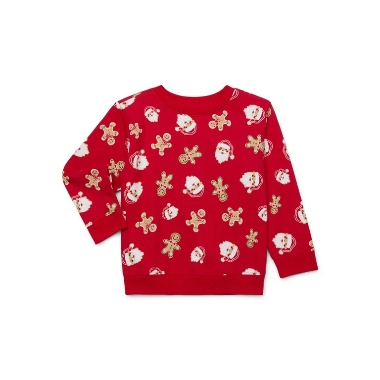 Christmas Toddler Boys’ Sweatshirt with Long Sleeves from Holiday Time, Sizes 12M-5T | Walmart (US)
