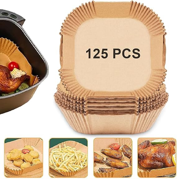 Air Fryer Paper Liners, 125PCS Non-stick Disposable Liners, Baking Paper for Air Fryer Oil-proof,... | Amazon (US)