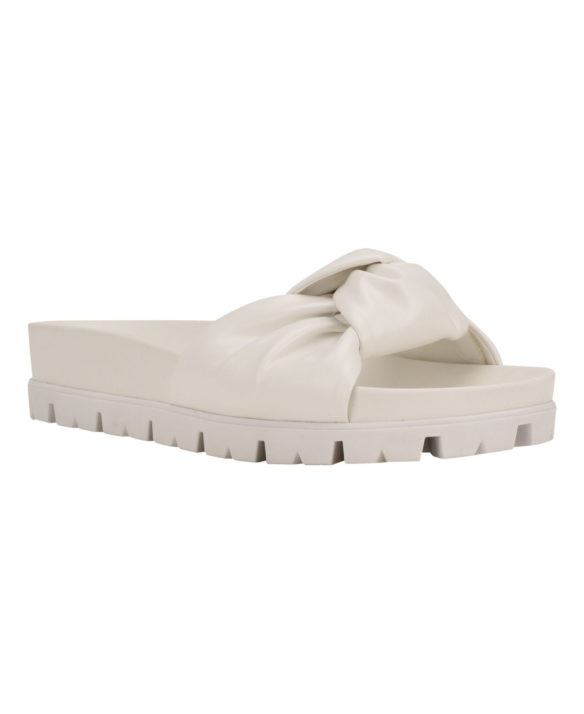 Calvin Klein Women's Chaya Lug Sole Platform Knot Slide Sandals Women's Shoes | Macys (US)