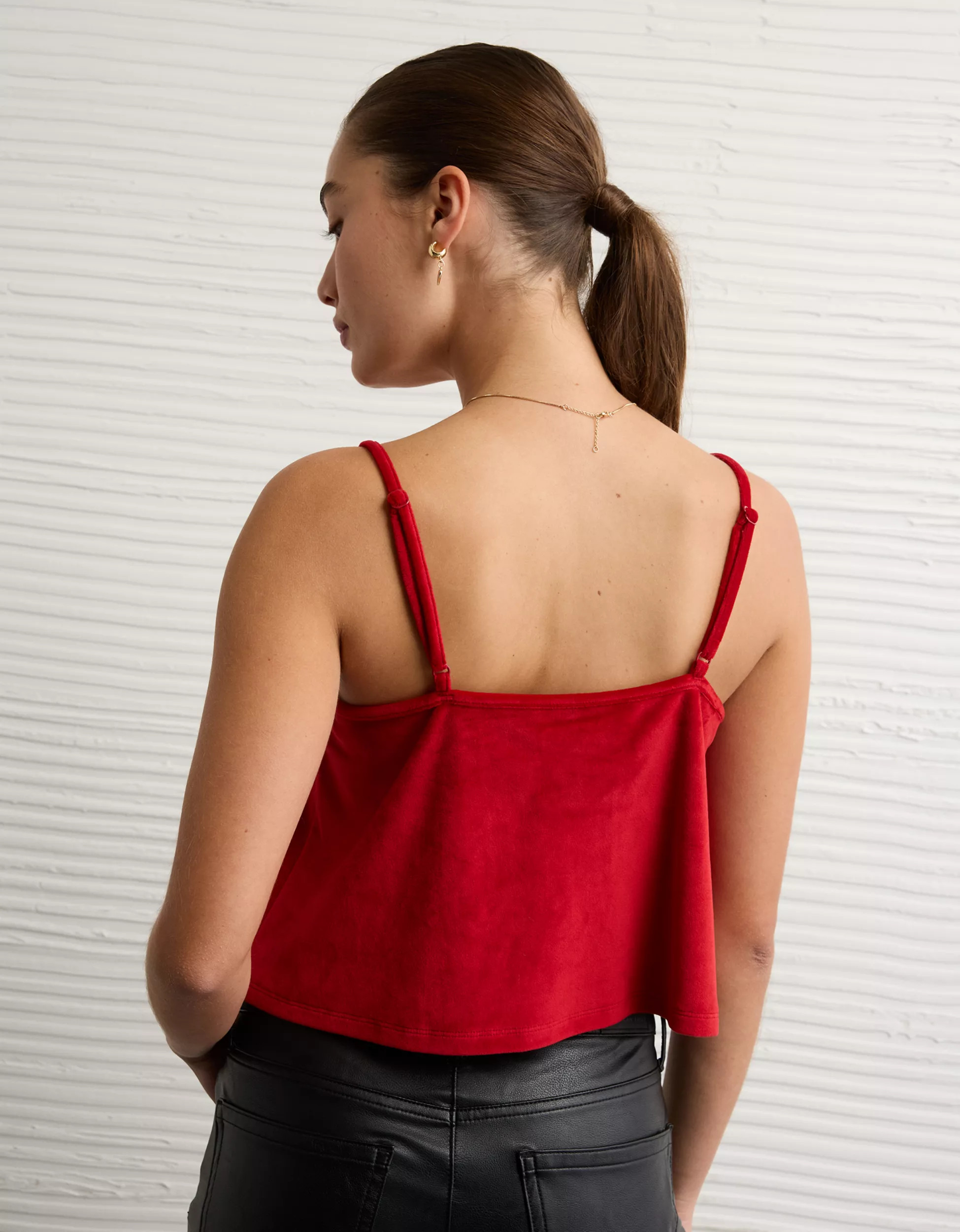 AE Velvet Bow Swing Tank Top | American Eagle Outfitters (US & CA)