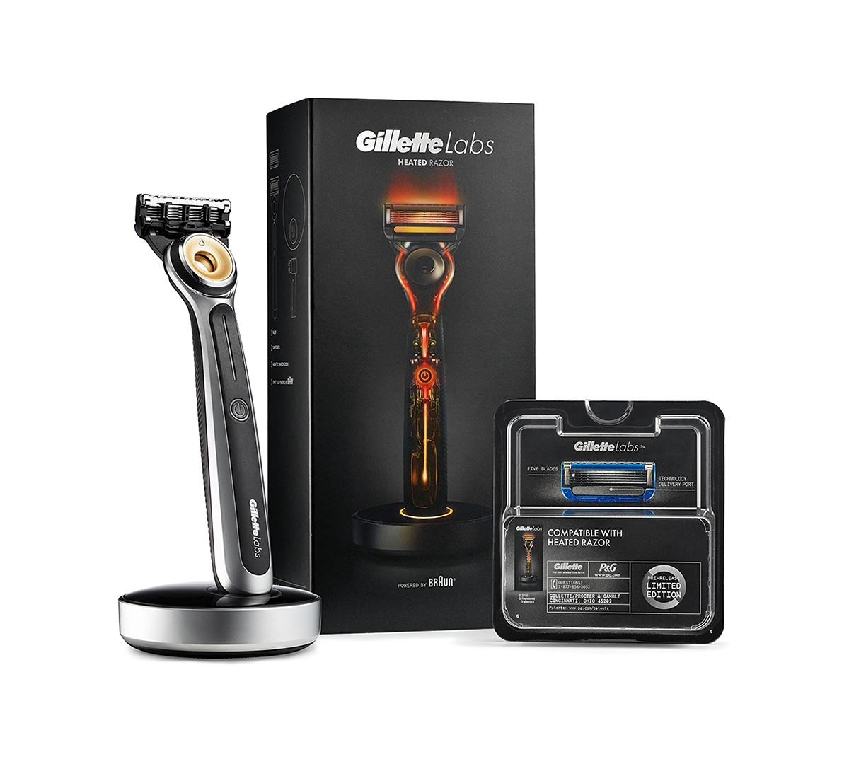 GilletteLabs 3-Pc. Heated Razor Starter Set | Macy's