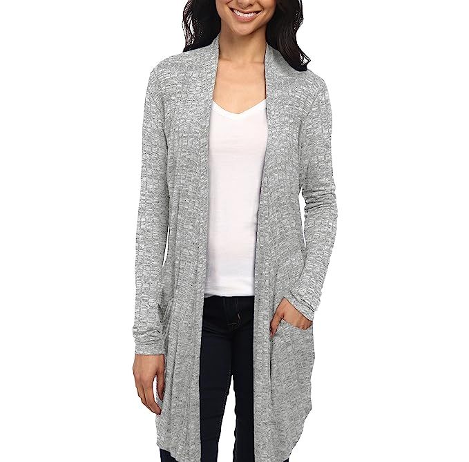 Womens Lightweight Casual Open Front Drape Long Cardigan with Pockets for All Season | Amazon (US)