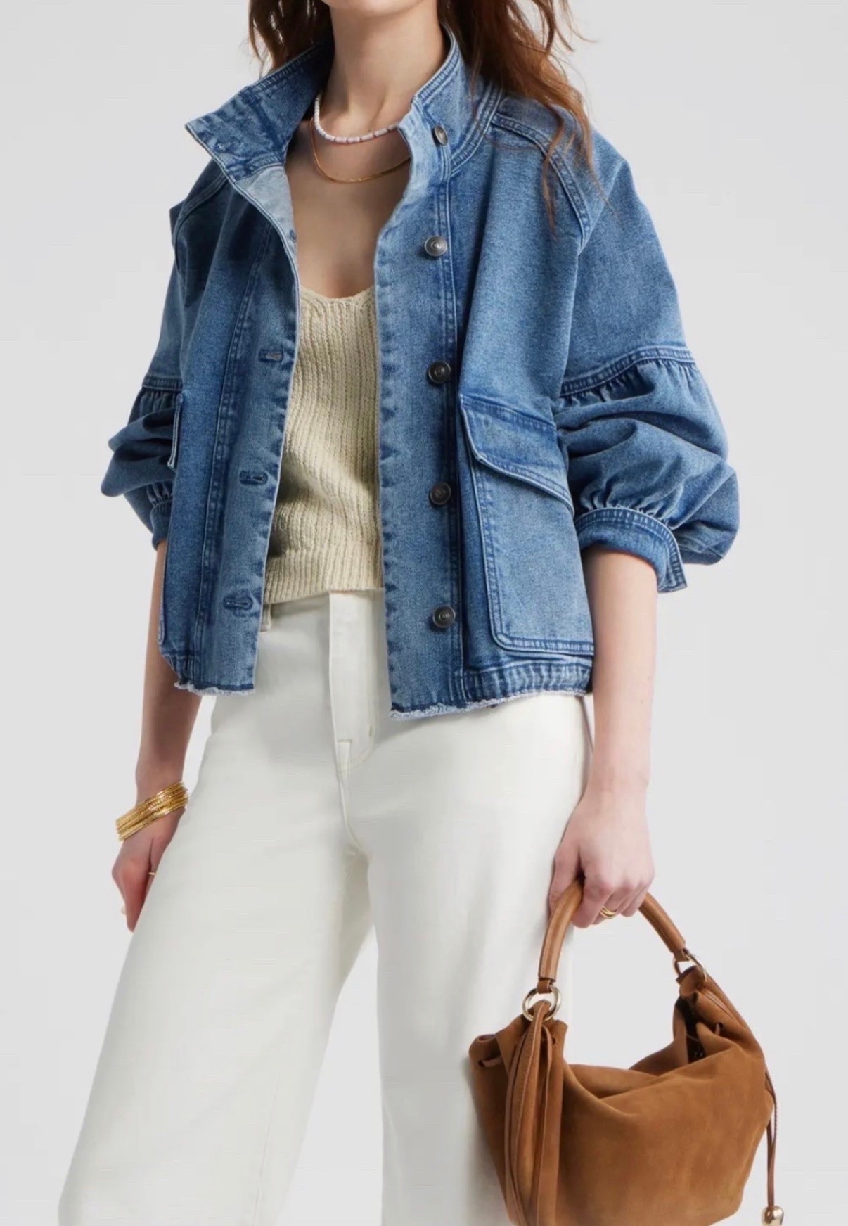 Perfect summer denim jacket 
White jeans

#LTKgrwm #LTKootd