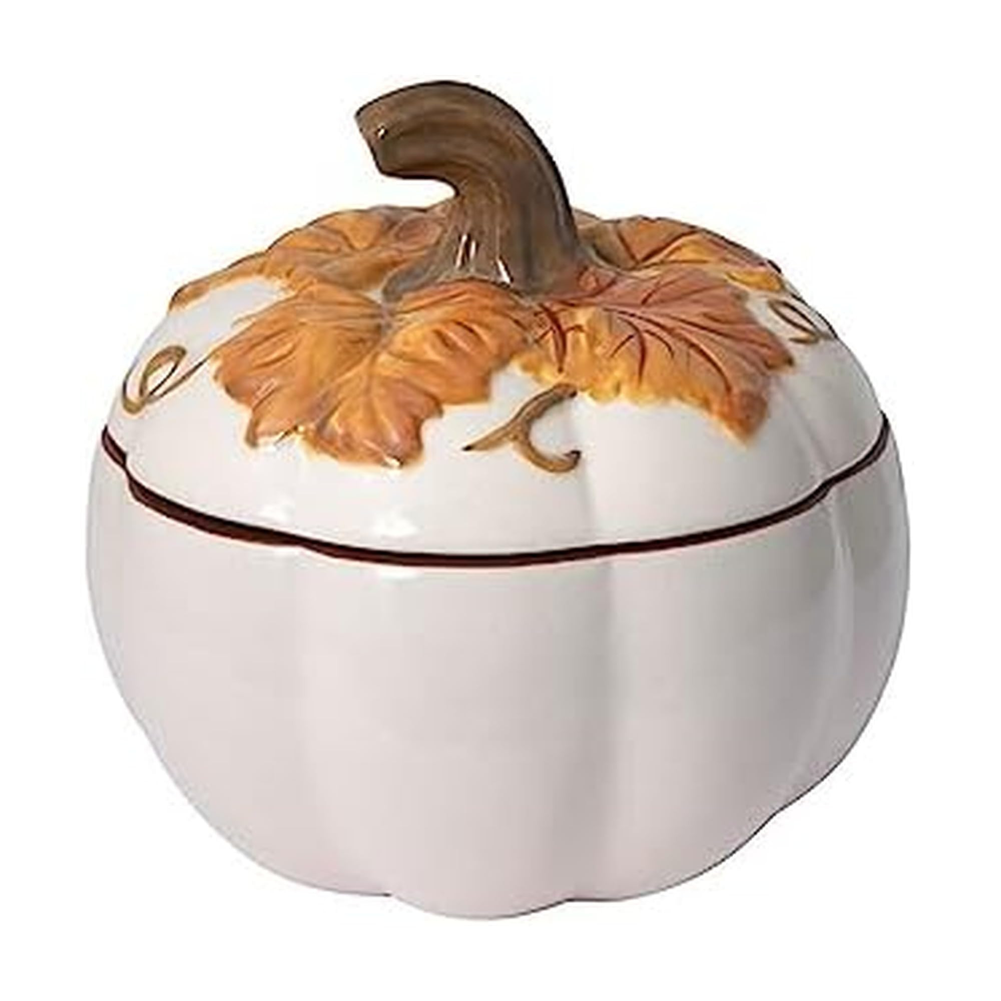 Pfaltzgraff Autumn Berry Covered Pumpkin Bowl, Holds 20 Ounces, Cream | Amazon (US)