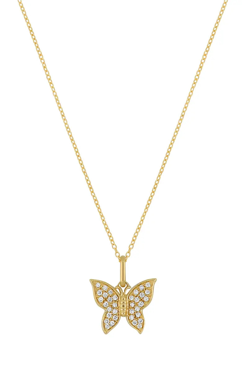 Bony Levy BL Icon Pavé Diamond Butterfly Pendant Necklace | Nordstrom | Nordstrom