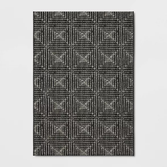 Diamond Pixel Outdoor Rug Black - Project 62™ | Target