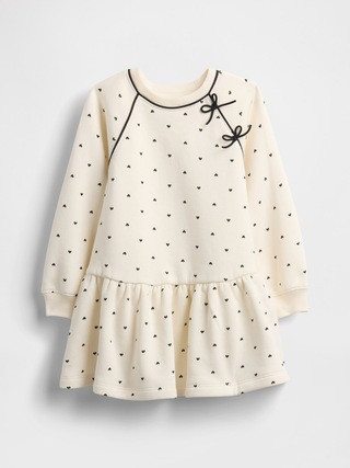 Baby & Toddler Bow Sweatshirt Dress | Gap (US)