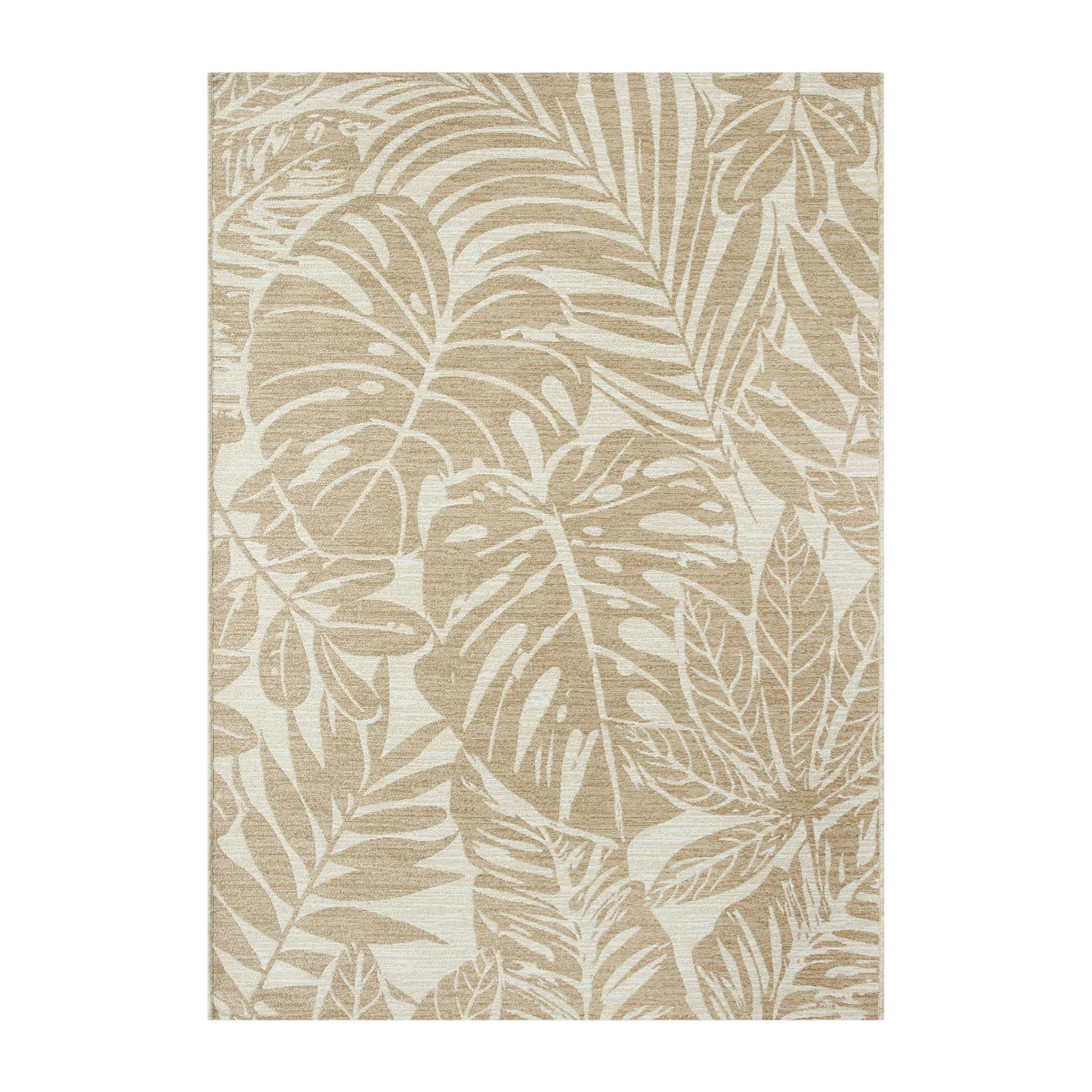 Better Homes & Gardens Neutral Palm Outdoor Rug, 9' x 12' | Walmart (US)