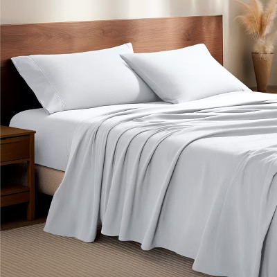White Cotton Flannel King Sheet Set by Bare Home | Target