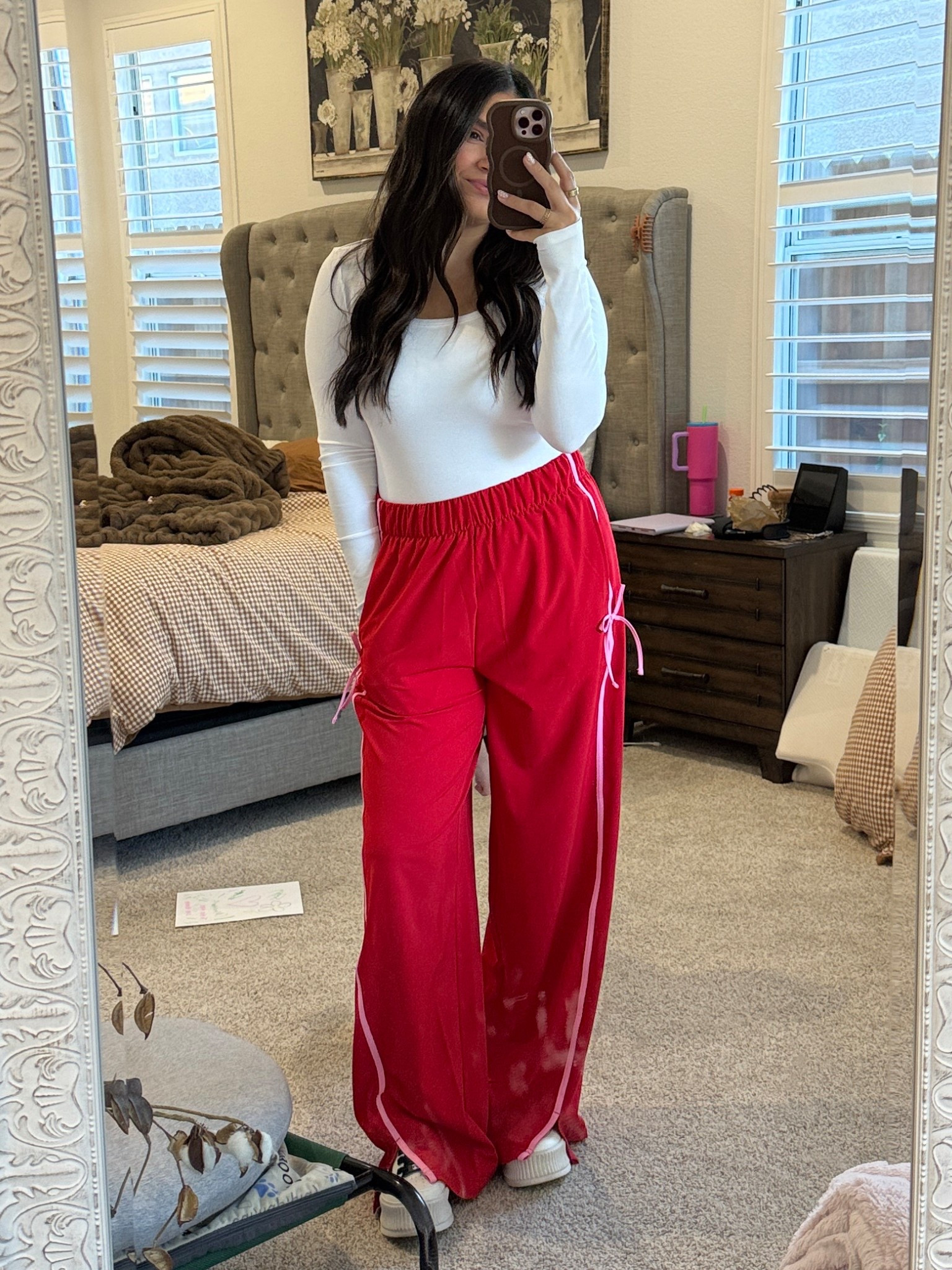 cutesy track pants for valentine’s day ❤️🎀

#LTKmomlife #LTKgrwm #LTKootd