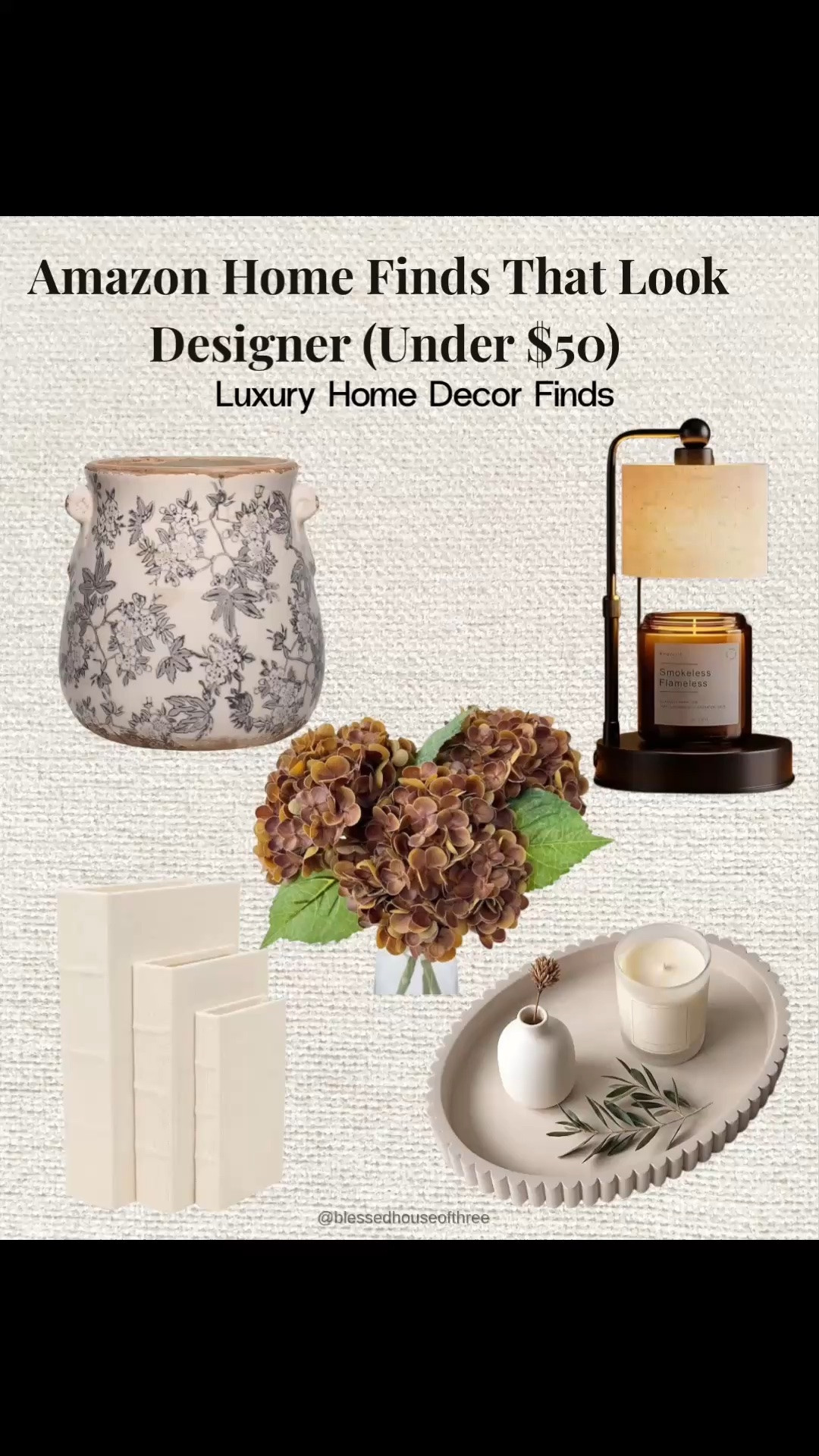 Amazon has been so good lately for elevated home decor that looks far more expensive than it actually is. I’m sharing my favorite designer-inspired Amazon home finds under $50, including neutral decor, cozy lighting, decorative books, coffee table styling pieces, faux florals, trays, artwork, candles, and timeless accents that instantly make your home feel more custom and collected. These are the affordable home decor finds I reach for again and again because they work beautifully in modern organic, transitional, and neutral homes while giving that luxury designer look without the designer price tag. Everything is linked in my LTK and Amazon Storefront.

#LTKHome #LTKSeasonal #LTKSaleAlert