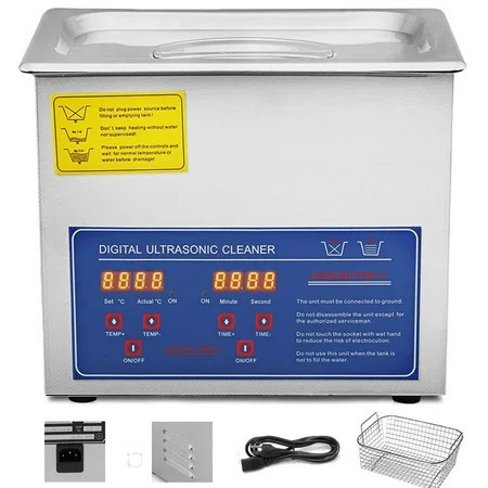 KFFKFF 3L Ultrasonic Cleaning Machine 120W Ultrasonic Cleaning Machine Ultrasonic Parts Cleaner Stainless Steel Professional Ultrasonic Cleaning Machine with Heater Timer | Walmart (US)