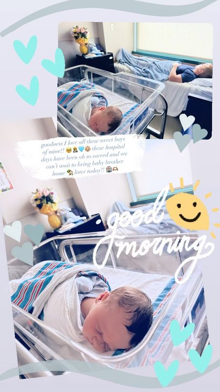 goodness I love all these sweet boys of mine!! 🥹🤱🩵👶🏼 these hospital days have been oh so sacred and we can’t wait to bring baby brother home 🏡 later today!! 🏥🫶🏽

#LTKFamily #LTKBaby