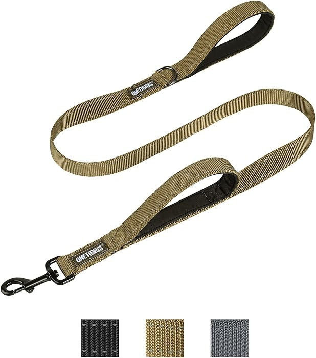 OneTigris Handled No-Pull Dog Walking Leash Long Traffic Leads for Medium to Large Dogs (Brown, 4... | Amazon (US)