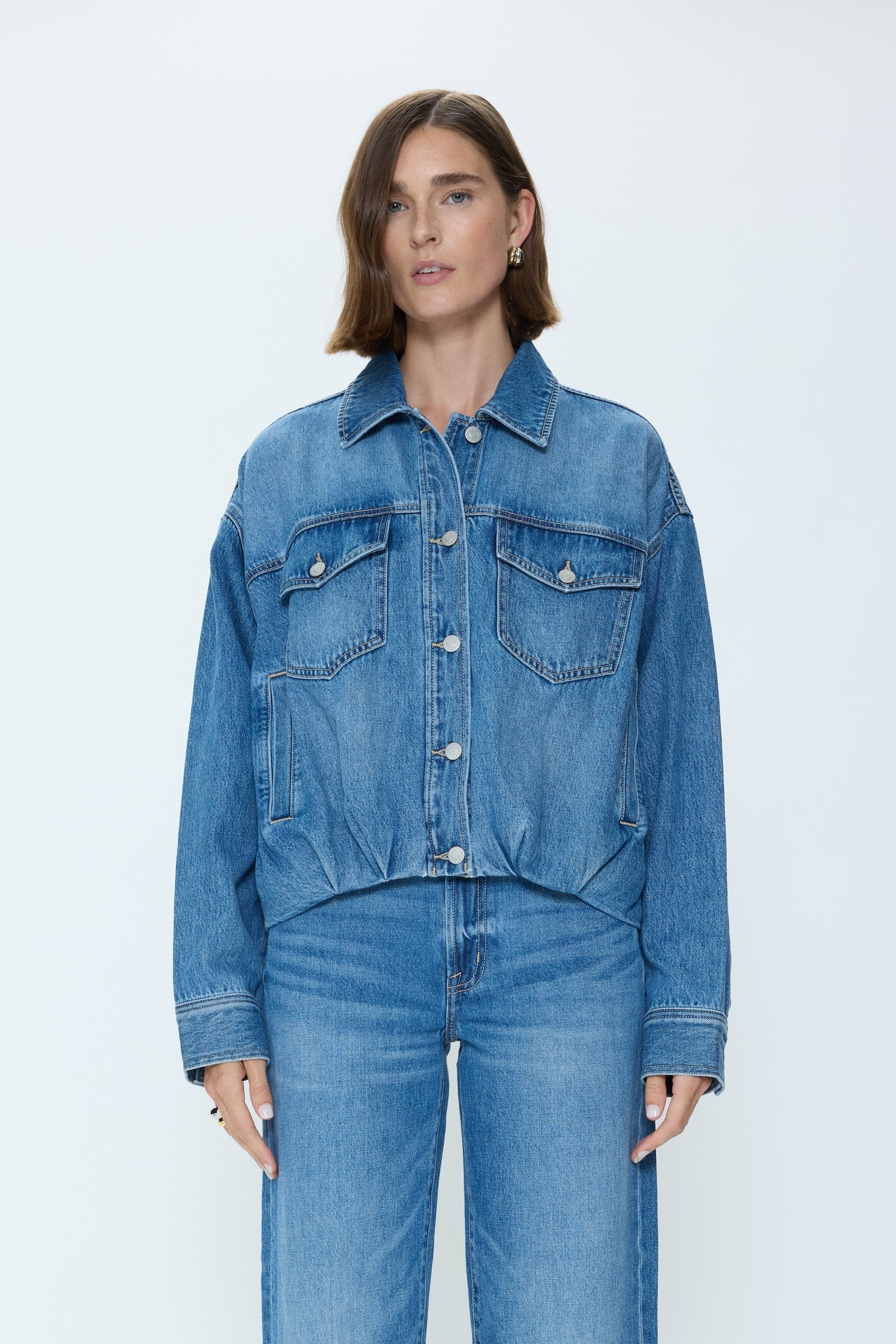 Bibi Blouson Trucker Jacket - Heartfelt | Pistola Denim