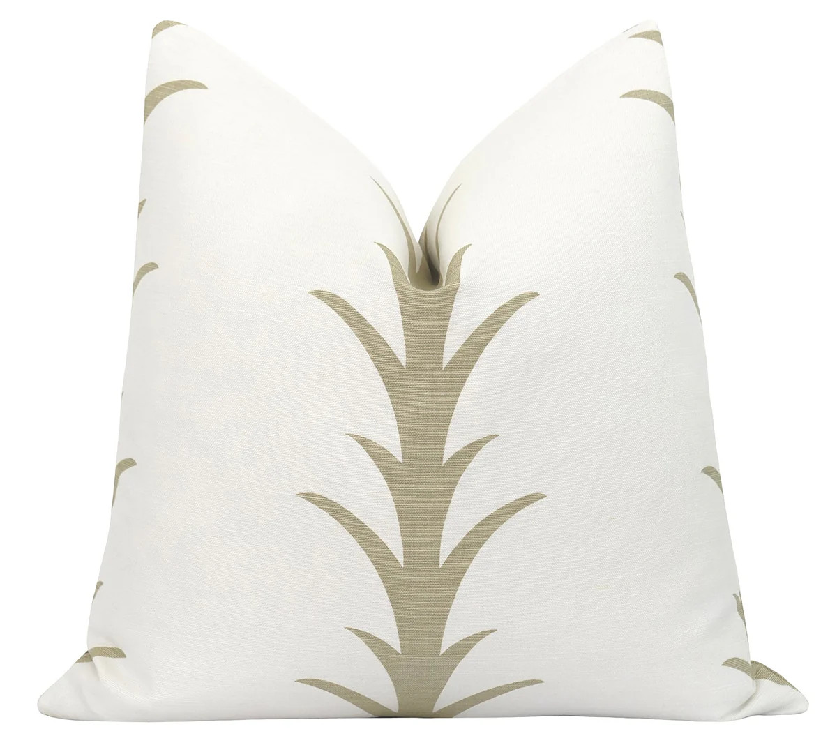 Acanthus Sand Linen Pillow | Land of Pillows