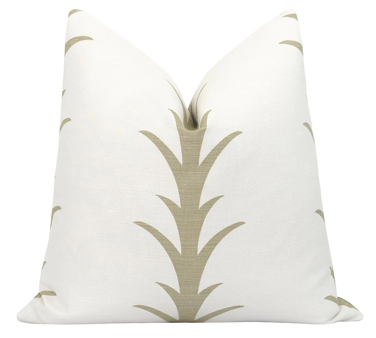 Acanthus Sand Linen Pillow | Land of Pillows