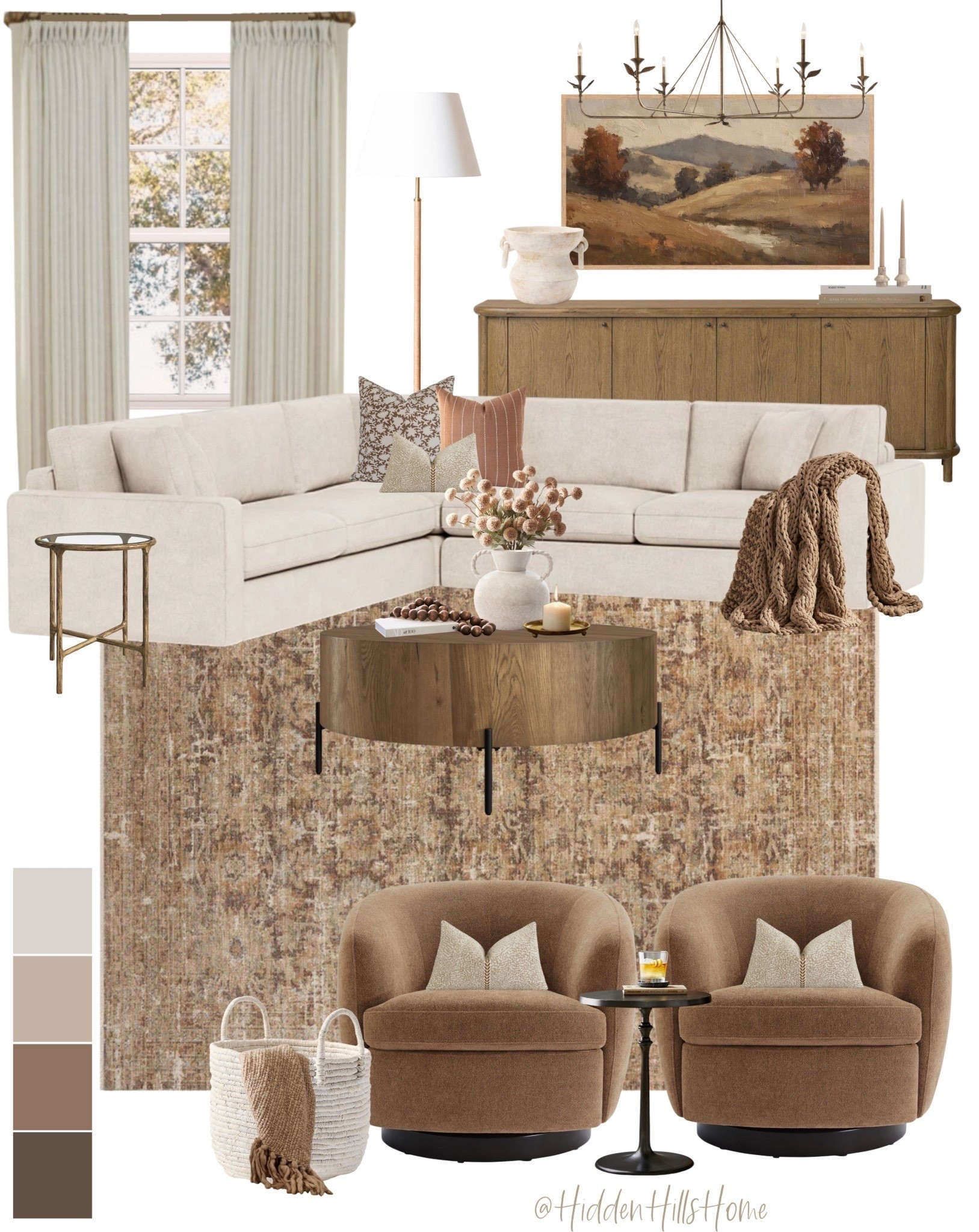 Cozy living room decor ideas! Living room design, sectional sofa, home decor, living room inspiration, accent chairs, living room rug, media cabinet, console table #home

#LTKHome #LTKSaleAlert #LTKSeasonal