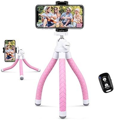 UBeesize Phone Tripod, Portable and Flexible Tripod with Wireless Remote and Universal Clip, Comp... | Amazon (US)