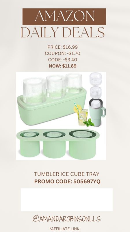 Amazon daily deals
Tumblr ice cube tray 

#LTKFindsUnder50 #LTKSaleAlert