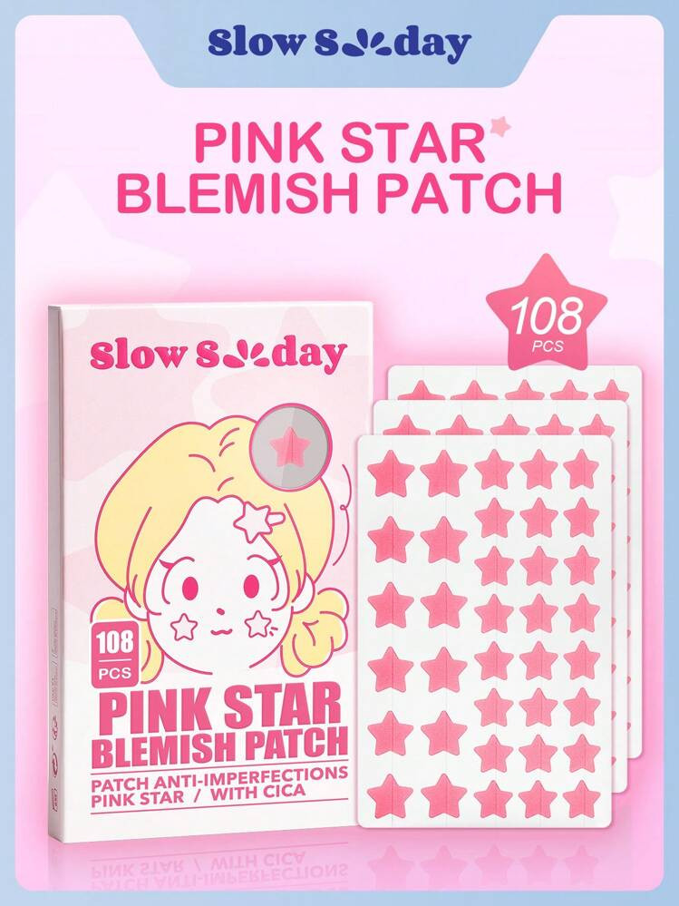 SlowSunday Pink Star Blemish Patch | SHEIN
