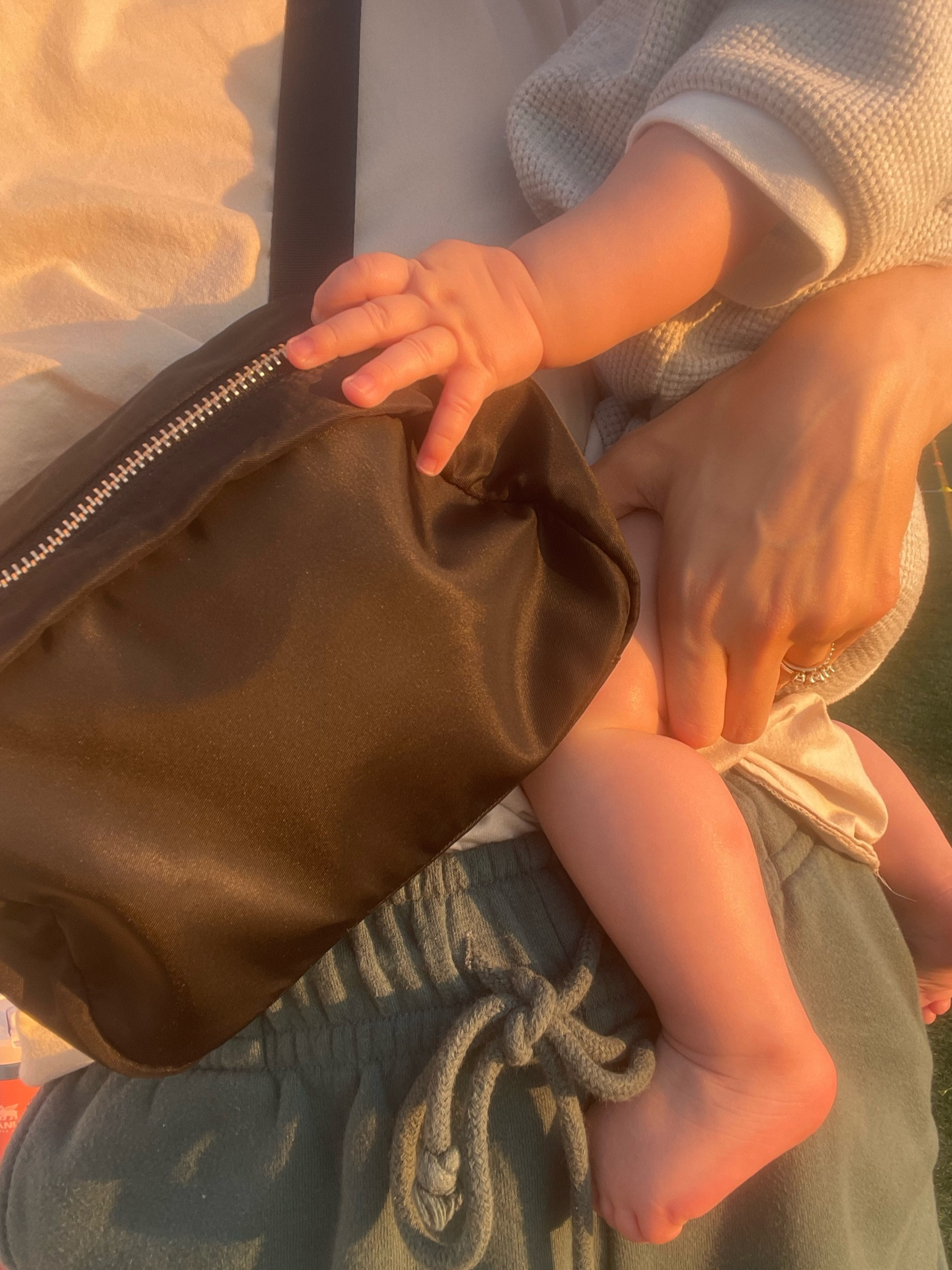 i tried not to be basic, but this was amazing today instead of taking the whole diaper bag everywhere! It held 3 diapers, wipes, a paci, small card wallet and keys! even had a little extra room:)

#LTKunder50 #LTKbaby #LTKfamily