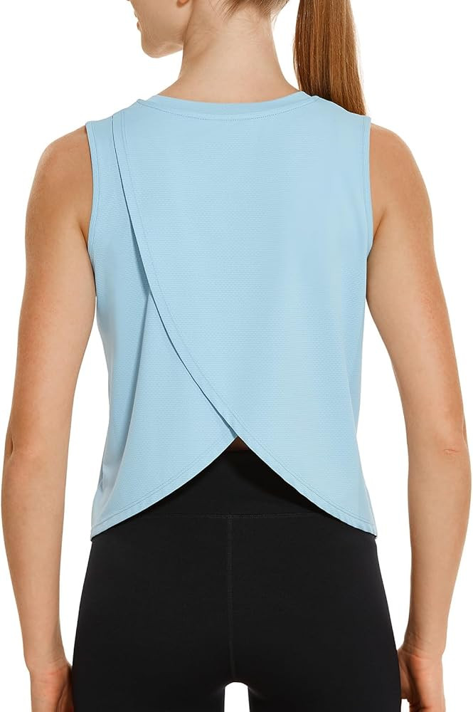 HODOSPORTS Workout Tops for Women UPF 50+ Open Back Sleeveless Tank Tops Quick Dry Athletic Gym Y... | Amazon (US)