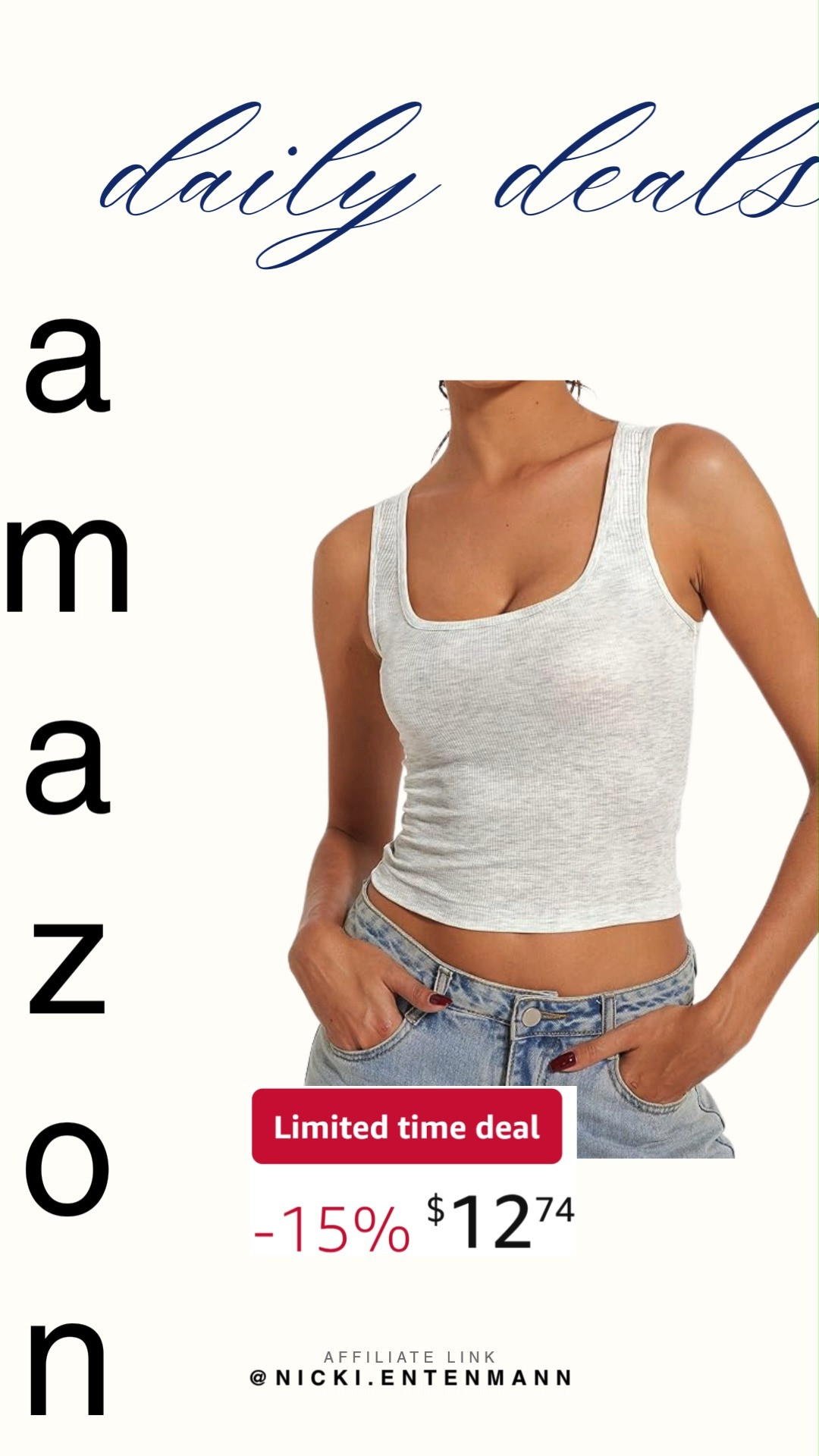Stay cool and stylish in this ribbed crop tank with a scoop neck and high back, a summer essential that blends sporty comfort with everyday charm. 🌞👟💫  

#croptank #ribbedtank #scoopnecktop #sleevelesstop #summerfashion #athleticwear #casualwear #womenswear #style #fashionfinds #ootd 

 #LTKootd #LTKActive #LTKSaleAlert