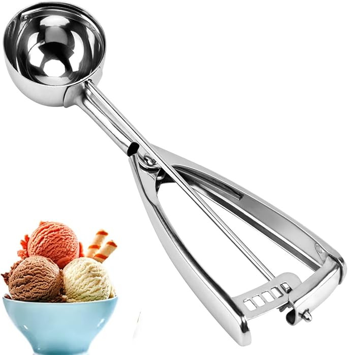 Ice Cream Scoop, Cookie Scoop, 18/8 Stainless Steel Cookie Scooper, Cookie Scoops for Baking, 3Tb... | Amazon (US)