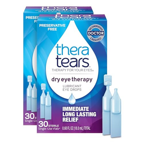 TheraTears Dry Eye Therapy Eye Drops for Dry Eyes, Preservative Free, 30 Vials, 2 Pack | Amazon (US)