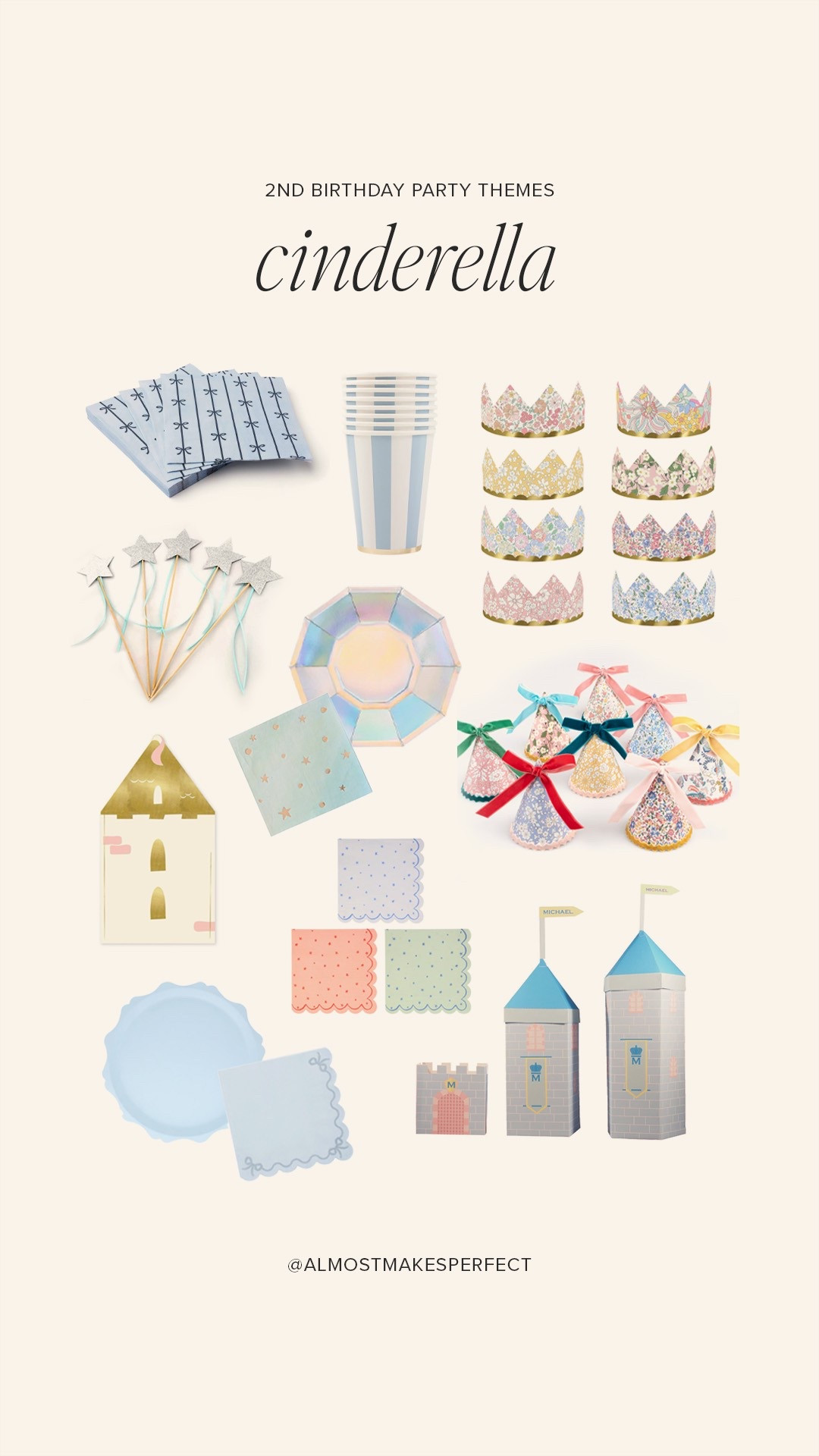cute party supplies for a Cinderella-themed 2nd birthday party!

#LTKParties #LTKKids #LTKFamily