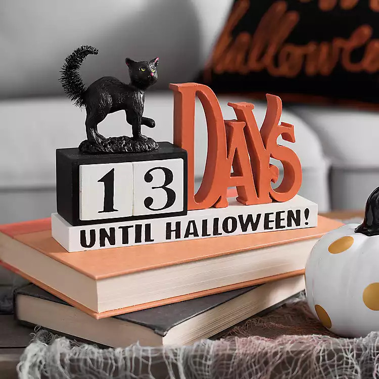 Halloween Countdown Calendar with Black Cat | Kirkland's Home