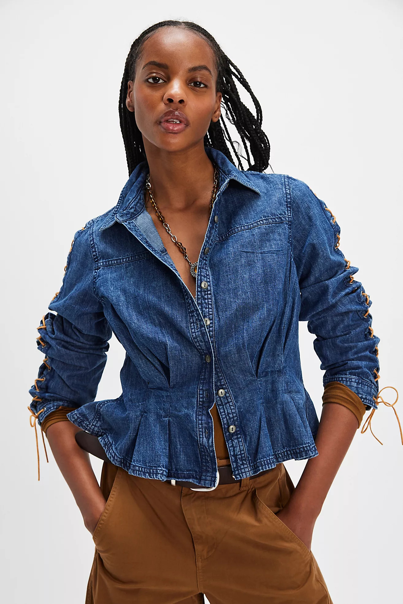 Lala Lace Button Down | Free People (Global - UK&FR Excluded)