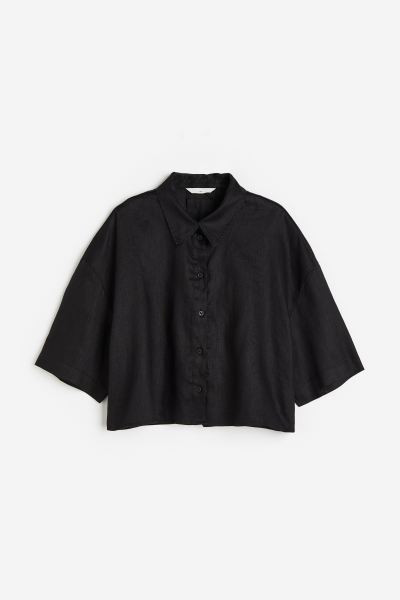 Oversized linen shirt | H&M (UK, MY, IN, SG, PH, TW, HK)