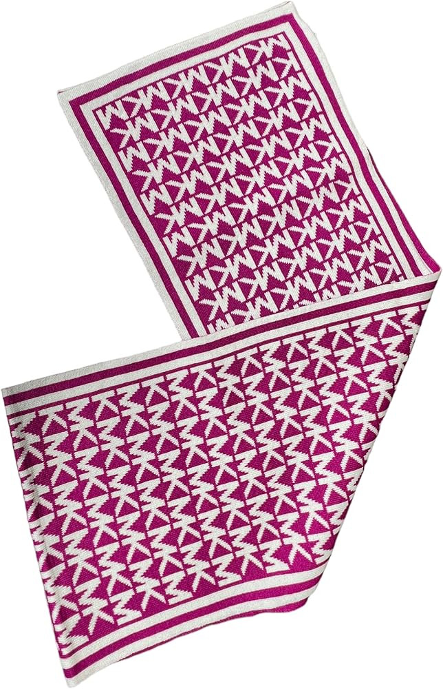 Michael Michael Kors Women`s Metallic Logo Jacquard Scarf (F(539008c-601)/S) | Amazon (US)