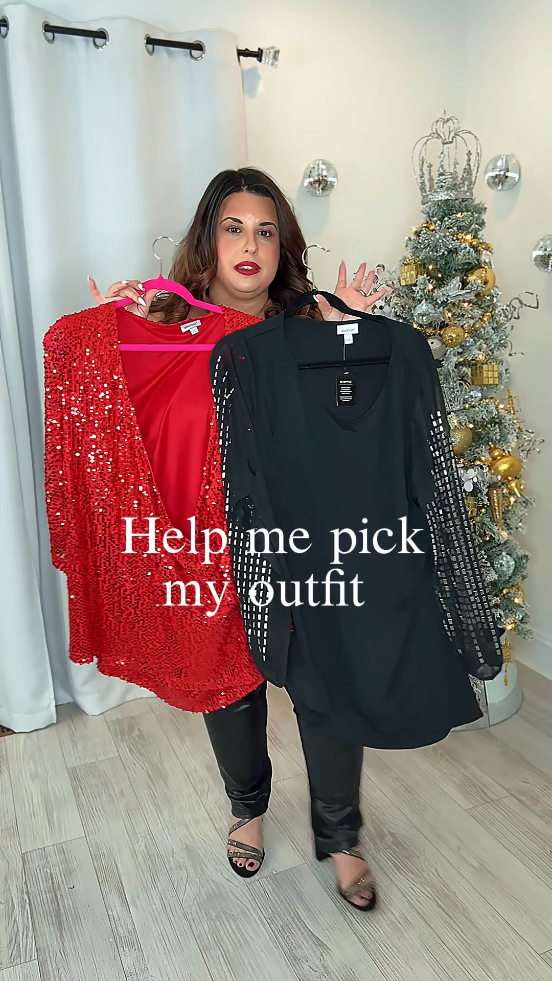 Two tops one pair of leather leggings 

All size 22/24 

#LTKCyberWeek #LTKOver40 #LTKPlusSize