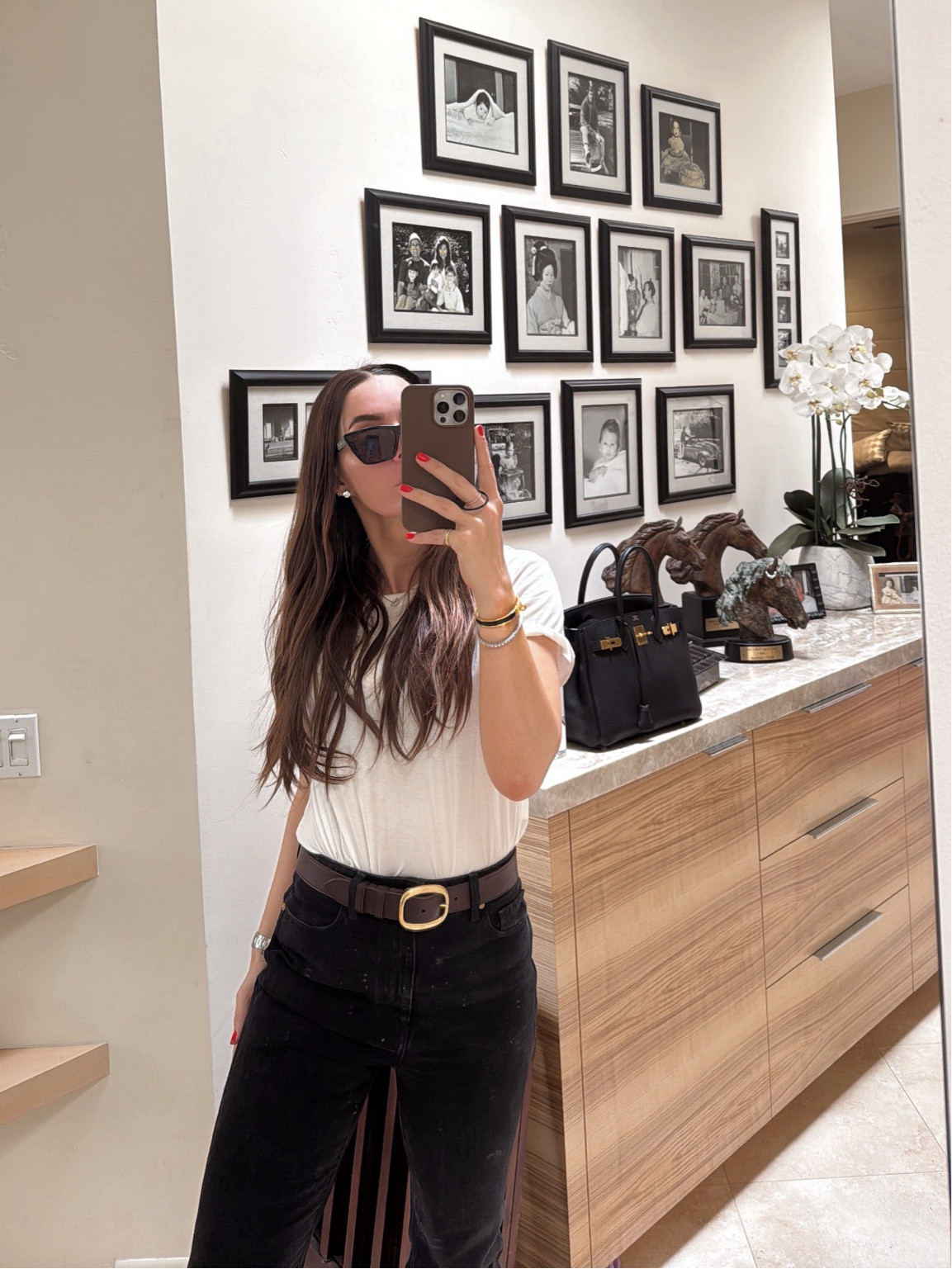 OOTD 🖤 Been loving these Khaite jeans