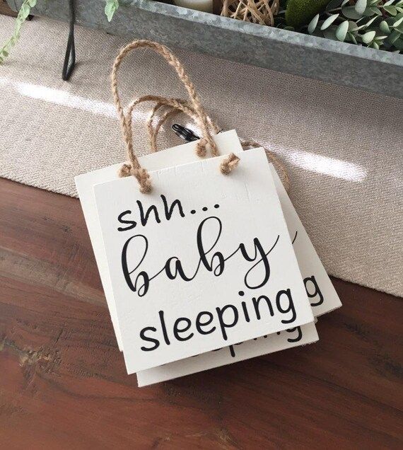 Shh...Baby Sleeping Door Hanger | Etsy | Etsy (US)