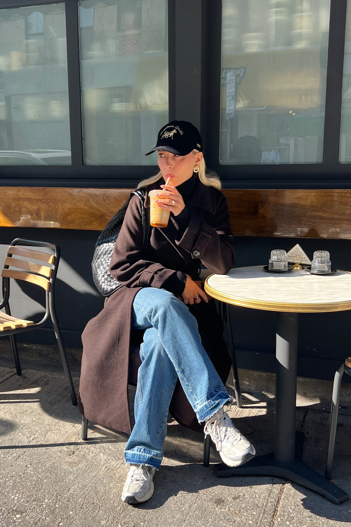 Winter outfit idea. Wool coat. Jeans. New balance  

#LTKCyberWeek #LTKSeasonal #LTKHoliday