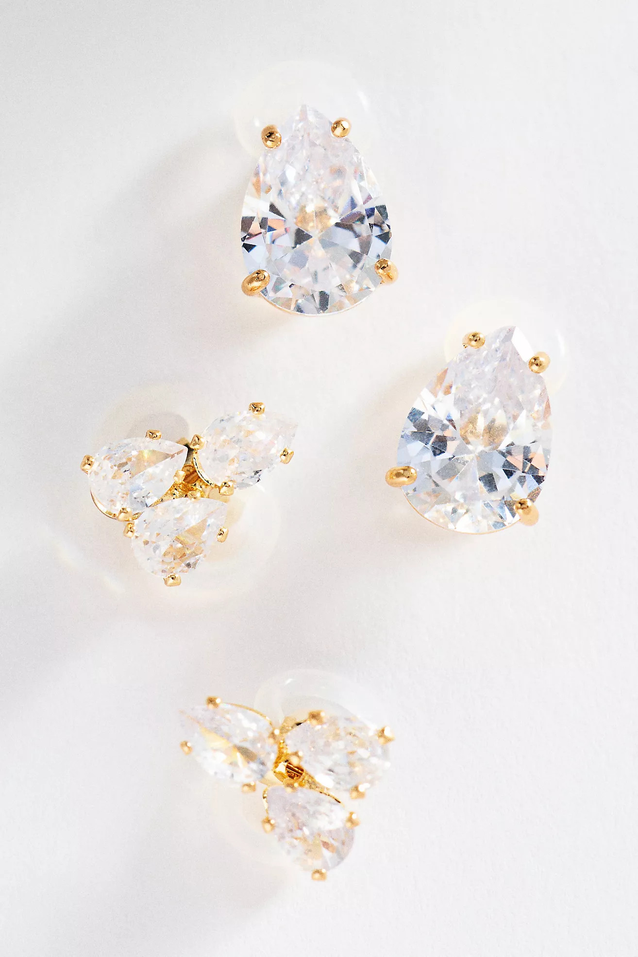 Cubic Zirconia Earbud Charms, Set of 2 | Anthropologie (US)