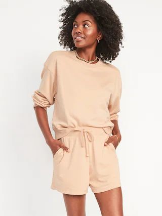 Oversized Vintage French Terry Sweatshirt for Women | Old Navy (US)