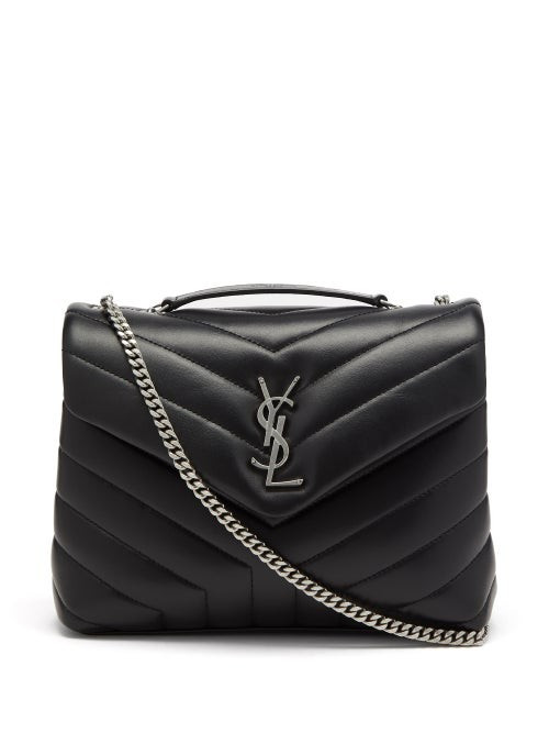 Saint Laurent - Loulou Small Quilted Leather Shoulder Bag - Womens - Black | Matches (US)