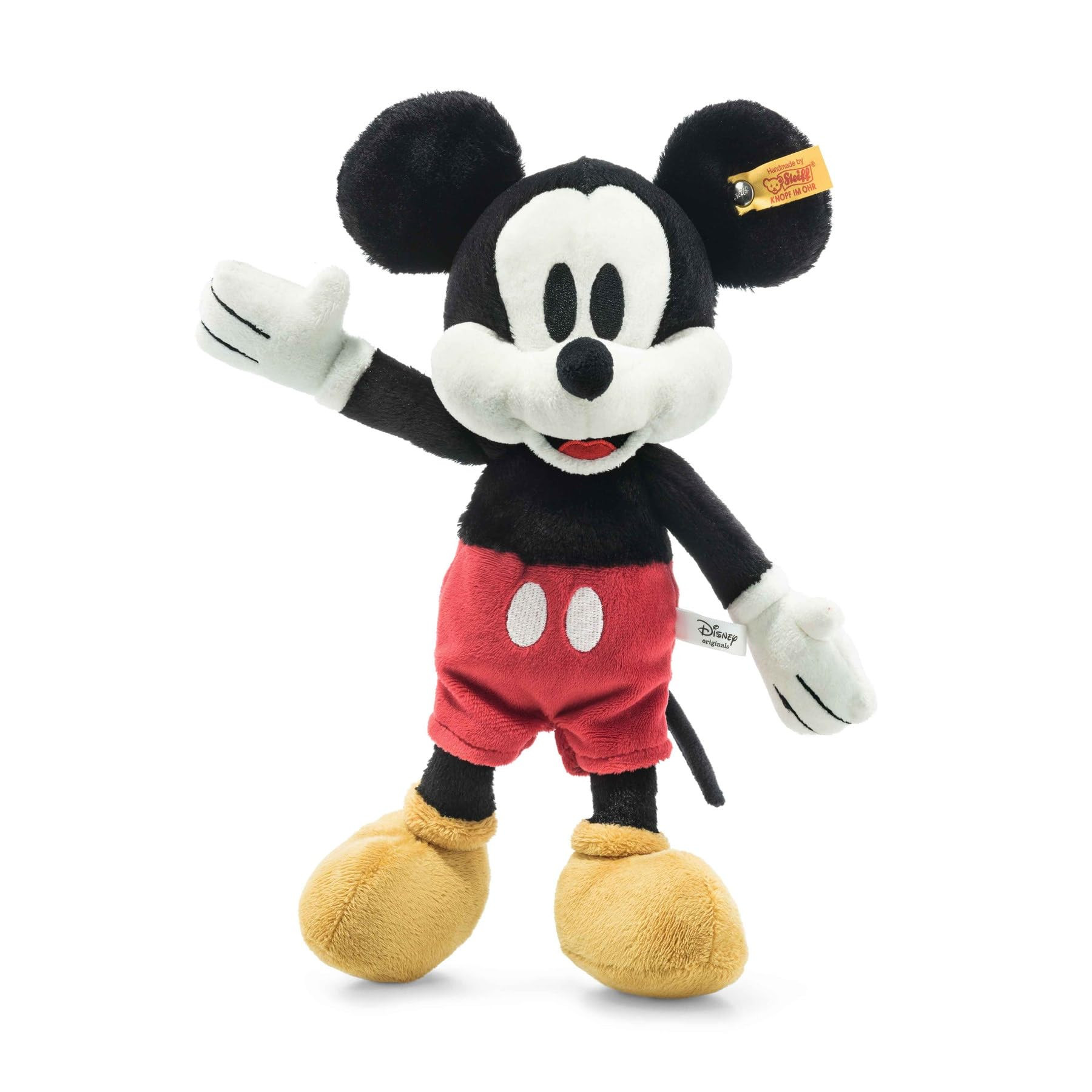 Steiff Handcrafted Since 1880 Premium Plush Disney Originals Mickey Mouse Stuffed Toy - 12" Micke... | Amazon (US)