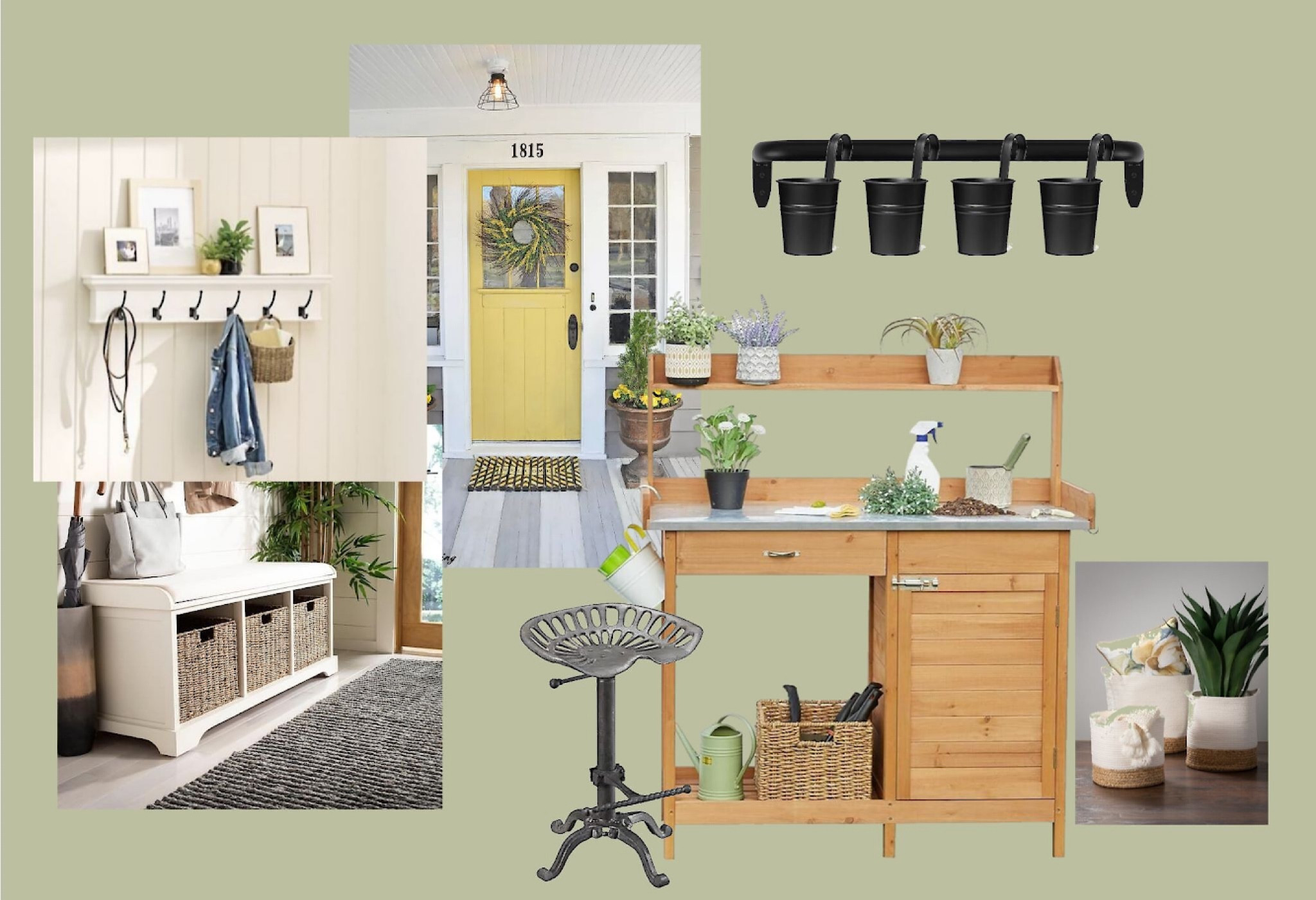 Southern porch charm with potting area 

#LTKHome