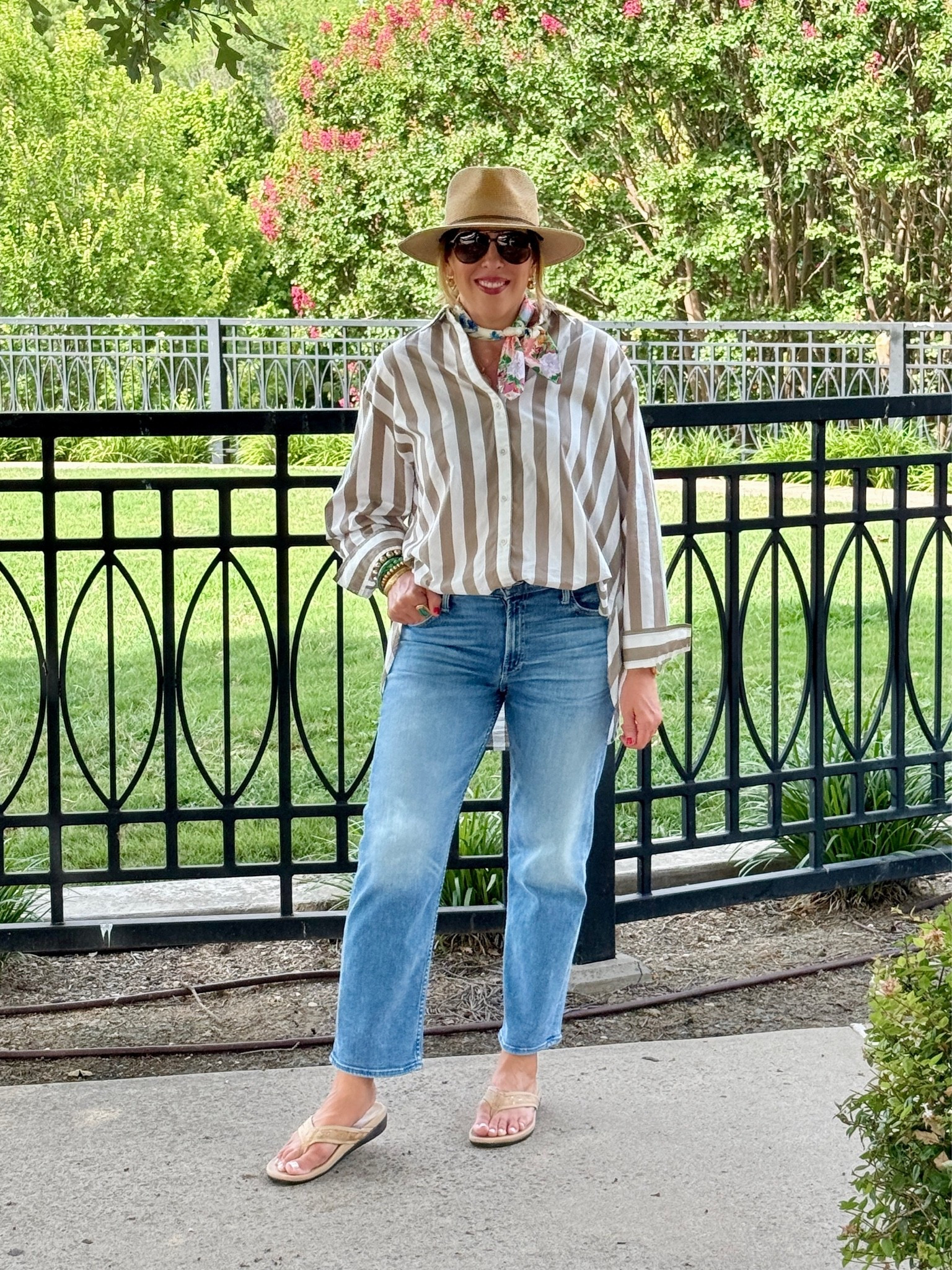 Found a deal in a local shop and splurged on this premium denim. Love- now I get the hype!  This style runs large. (Shirt is sold out)

#LTKootd #LTKOver40 #LTKmomlife