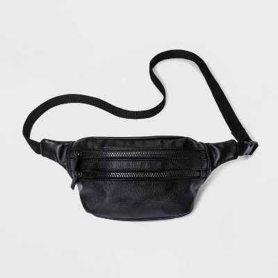 Belt Bag - Wild Fable™ Black/Leather | Target